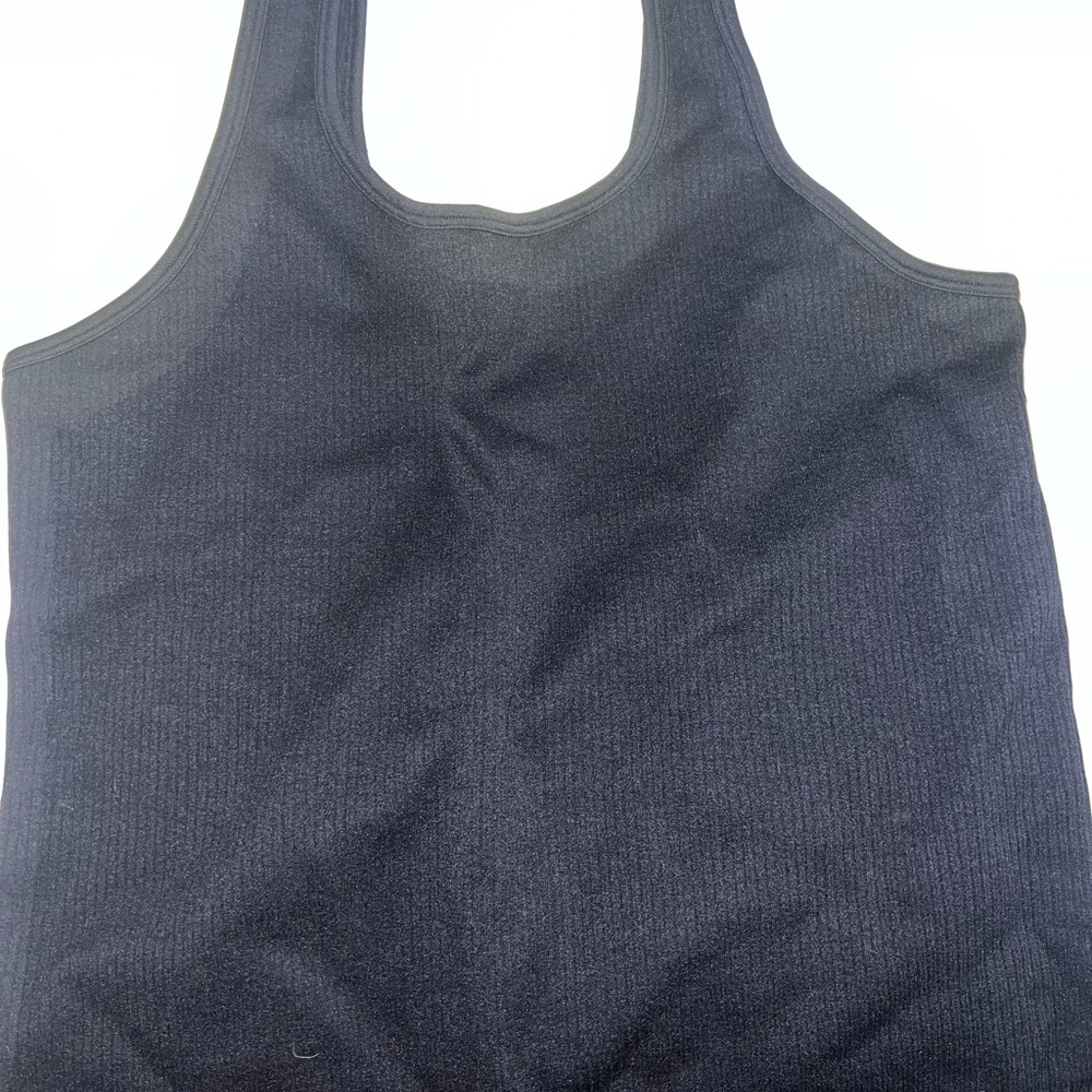 a new day Black Ribbed Sleeveless Top